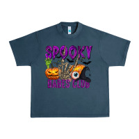 Midnight Navy Spooky babes club Urban Heavy Tee - texasbilliewilder