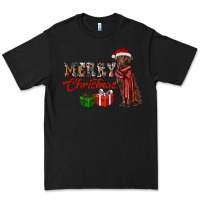 Black merry christmas labrador retriever Premium Tee - RanaPortraitStore