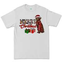 Dove Grey merry christmas labrador retriever Premium Tee - RanaPortraitStore