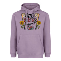 Lavender little sister biggest fan Heavyweight Hoodie - CowhideDigitalArt