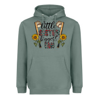 Sage little sister biggest fan Heavyweight Hoodie - CowhideDigitalArt