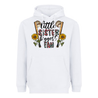 White little sister biggest fan Heavyweight Hoodie - CowhideDigitalArt