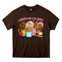 Chocolate Brown christmas calories no cuentan Heavy Core Tee - MaliasSmallBusiness