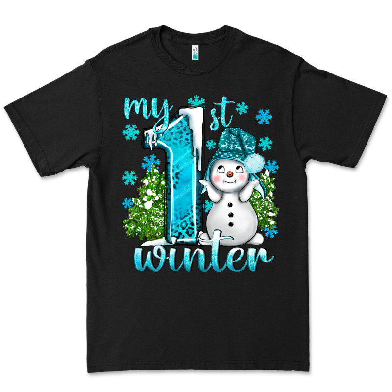 My 1 St Winter With Cute Snowman Premium Tee by BundleAndBundleShop | Teevron