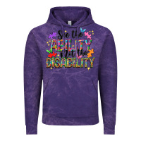 Cloud Purple see the ability not the disability Vintage Hoodie - NancyCooperArtShop