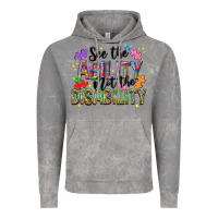 Cloud Rock see the ability not the disability Vintage Hoodie - NancyCooperArtShop