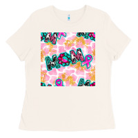 Bone Breast Cancer Awareness Mom With Leopard Patterns Ladies Tee - BundleAndBundleShop