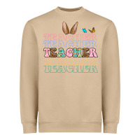Mushroom Easter bunny Teacher Heavyweight Sweatshirt - OliviaCreatesArt
