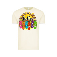 Vintage Arctic hello summer with flip flops Vintage Tee - NancyCooperArtShop