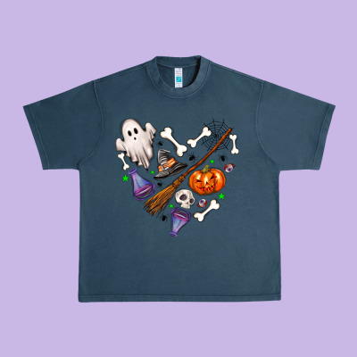 Love Hallowen Urban Heavy Tee Designed By Nancycooperartshop