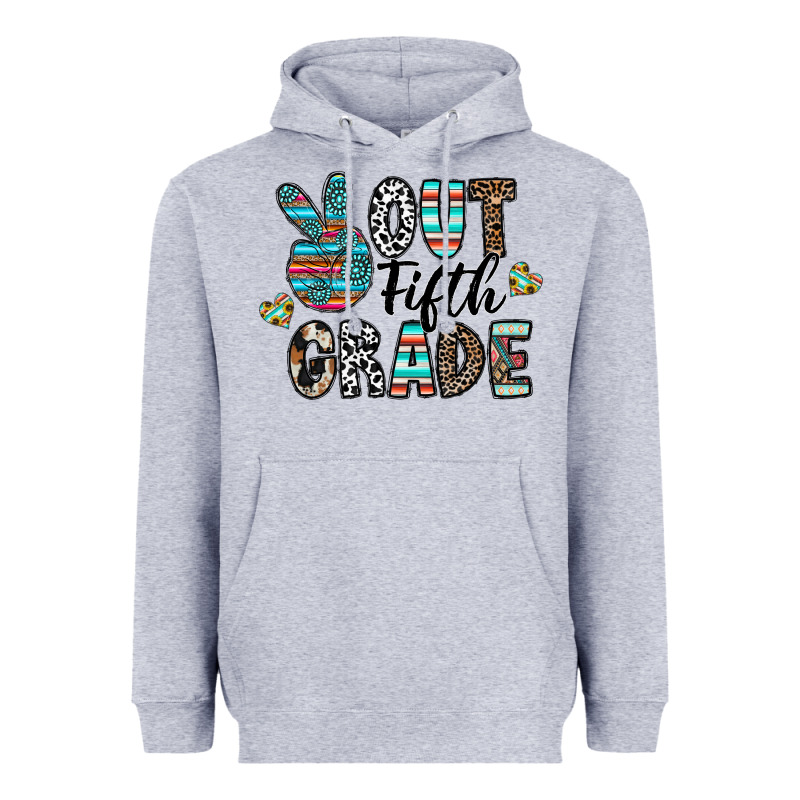Out Fifth Grade Heavyweight Hoodie by CowhideDigitalArt | Teevron