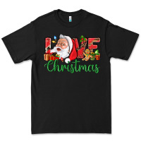 Black Love Christmas With Santa Premium Tee - BundleAndBundleShop