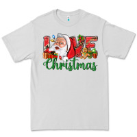 Dove Grey Love Christmas With Santa Premium Tee - BundleAndBundleShop