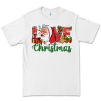 White Love Christmas With Santa Premium Tee - BundleAndBundleShop
