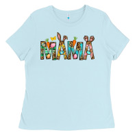 Baby Blue Easter Mama Ladies Tee - BundleAndBundleShop