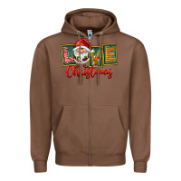 Chestnut Love Christmas Gnome Santa Zipper Hoodie - FaDigitalArtStudio