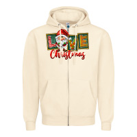Sandshell Love Christmas Gnome Santa Zipper Hoodie - FaDigitalArtStudio