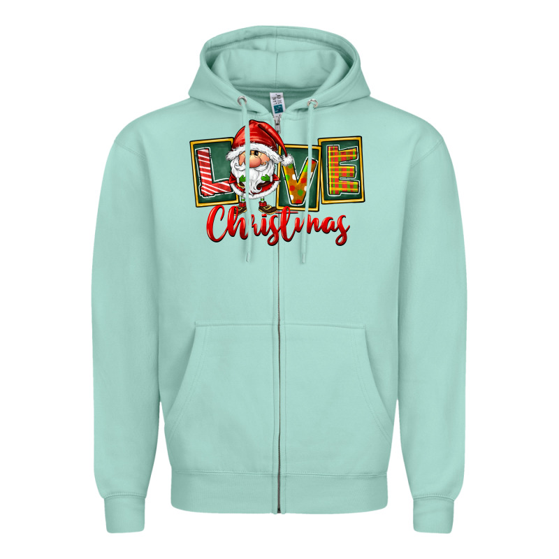 Love Christmas Gnome Santa Zipper Hoodie by FaDigitalArtStudio | Teevron