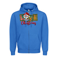 True Royal Love Christmas Gnome Santa Zipper Hoodie - FaDigitalArtStudio