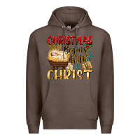 Coffee christmas begins with christ Premium Hoodie - FaDigitalArtStudio