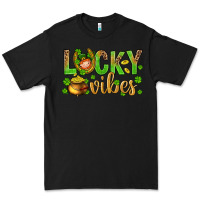 Black St. Patricks day lucky vibes Premium Tee - BundleAndBundleShop