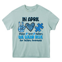 Arona in april we wear blue Heavy Core Tee - JahusDesignShop