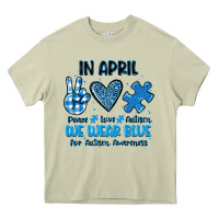 Mossy in april we wear blue Heavy Core Tee - JahusDesignShop