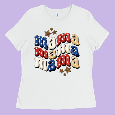 American Mama Ladies Tee Designed By Bundleandbundleshop
