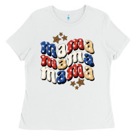 White American Mama Ladies Tee - BundleAndBundleShop