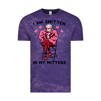 Cloud Purple funny i am smitten in my mittens bernie Vintage Tee - artisFamous