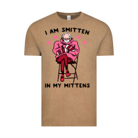 Vintage Coffee funny i am smitten in my mittens bernie Vintage Tee - artisFamous