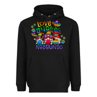 Black love gnome no bounds Heavyweight Hoodie - CowhideDigitalArt