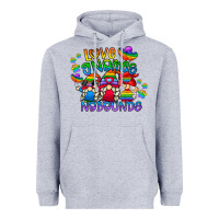 Heather Grey love gnome no bounds Heavyweight Hoodie - CowhideDigitalArt