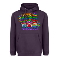 Plum love gnome no bounds Heavyweight Hoodie - CowhideDigitalArt