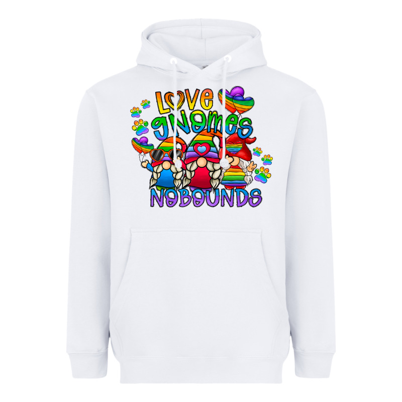 Love Gnome No Bounds Heavyweight Hoodie by CowhideDigitalArt | Teevron