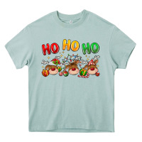 Arona ho ho ho reindeer Heavy Core Tee - MaliasSmallBusiness