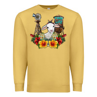 Antique Gold farm life sheep Premium Sweatshirt - SublimationCraftShop