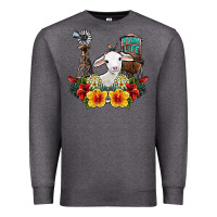 Charcoal Heather farm life sheep Premium Sweatshirt - SublimationCraftShop