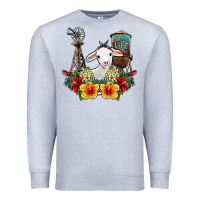 Heather Grey farm life sheep Premium Sweatshirt - SublimationCraftShop