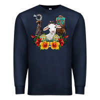 Navy farm life sheep Premium Sweatshirt - SublimationCraftShop