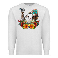 Oatmeal Heather farm life sheep Premium Sweatshirt - SublimationCraftShop