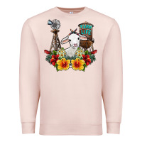 Pale Pink farm life sheep Premium Sweatshirt - SublimationCraftShop