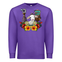 Purple farm life sheep Premium Sweatshirt - SublimationCraftShop
