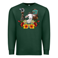 Sports Green farm life sheep Premium Sweatshirt - SublimationCraftShop