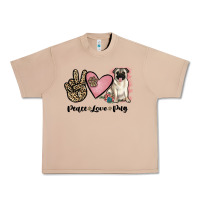 Burro peace love pug Urban Heavy Tee - JahusDesignShop