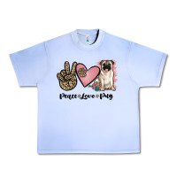 Grape Ice peace love pug Urban Heavy Tee - JahusDesignShop