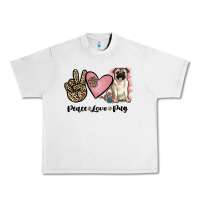 Lunar Rock peace love pug Urban Heavy Tee - JahusDesignShop