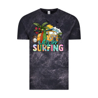 Cloud Black Let's go surfing Vintage Tee - NancyCooperArtShop