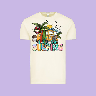 Let's Go Surfing Vintage Tee Designed By Nancycooperartshop