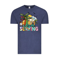 Vintage Denim Let's go surfing Vintage Tee - NancyCooperArtShop